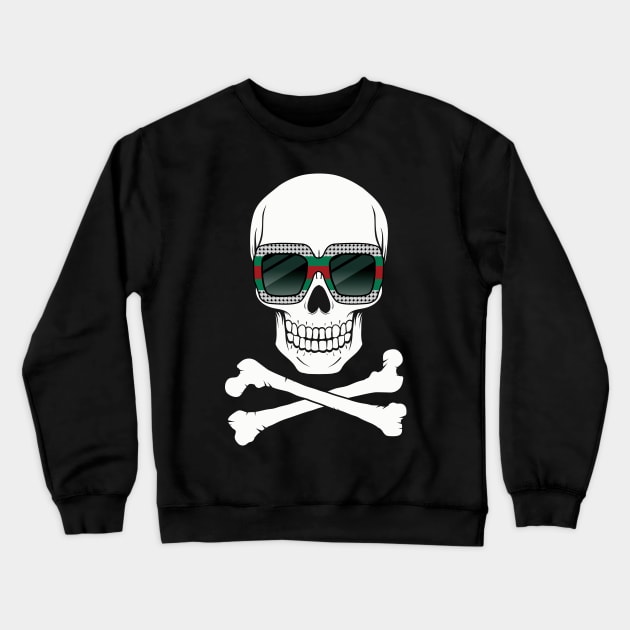 cool skull tee Crewneck Sweatshirt by janvimar